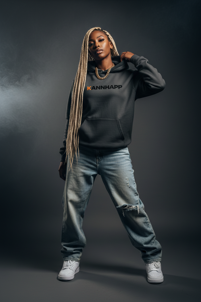 1. Femme black dreadlocks blondes studio
