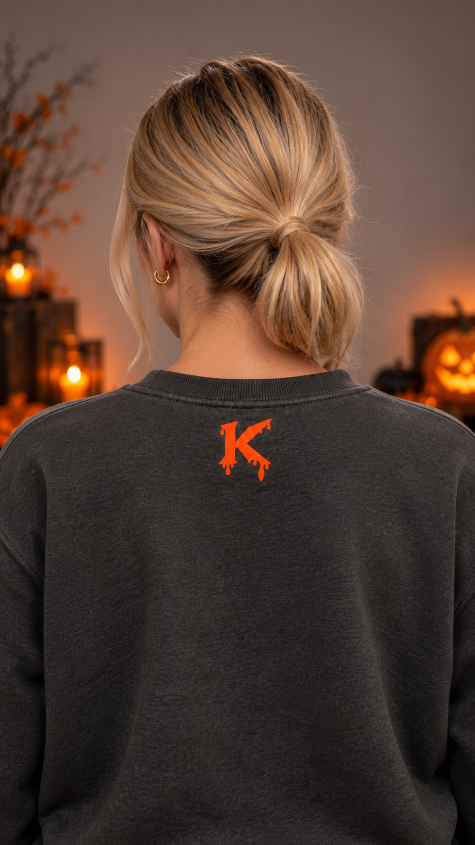 Sweatshirt Halloween KANNHAPP – Collection temporaire – Citrouille Streetwear