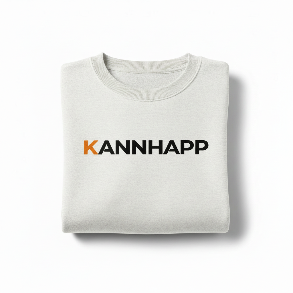 Crewneck Essentiel 18500 Blanc KANNHAPP - Plié Carré Floqué