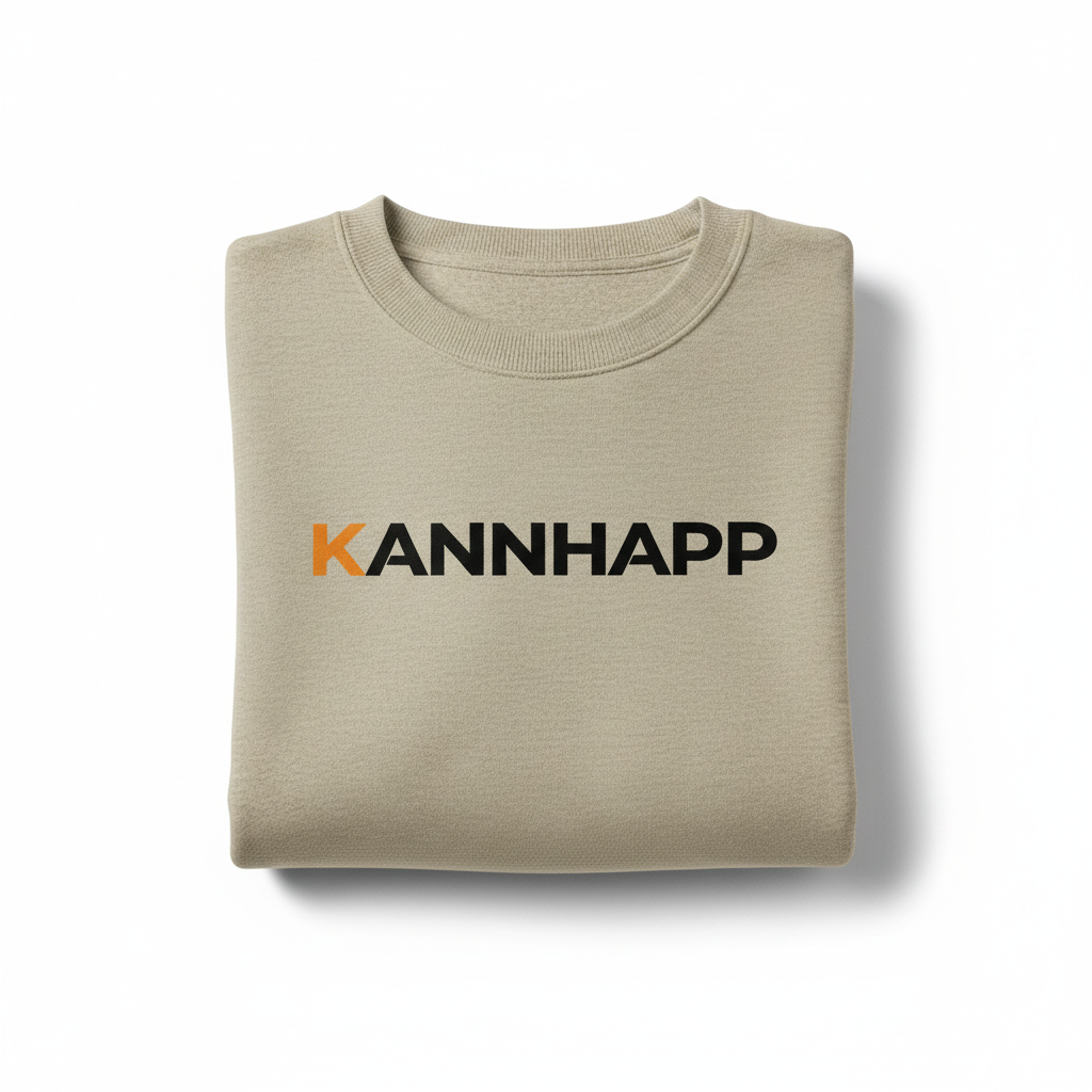 Crewneck Essentiel 18500 Sand KANNHAPP - Plié Carré Flocage Référence