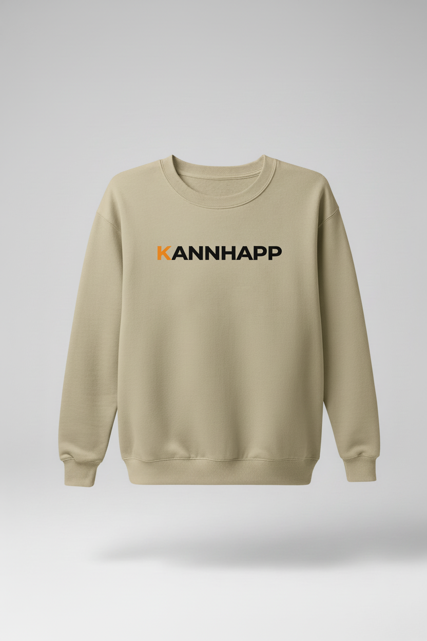 Crewneck Essentiel Sand KANNHAPP - Cintre Invisible Style Référence
