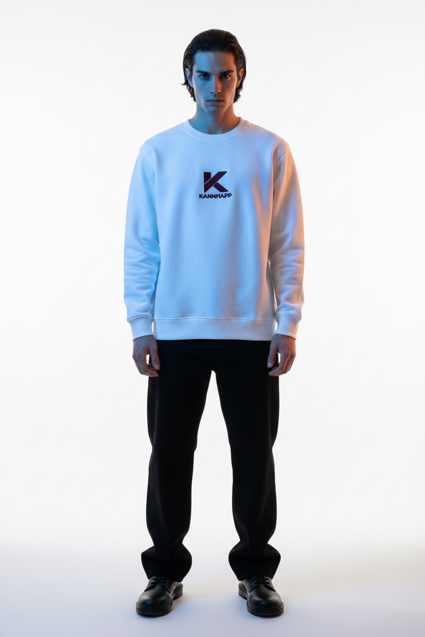 Crewneck KANNHAPP blanc homme turc studio