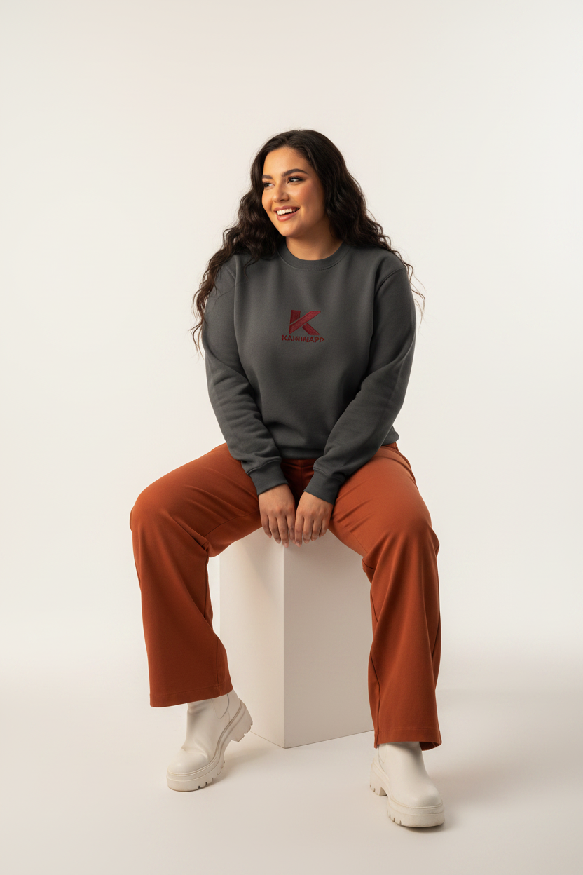 Crewneck KANNHAPP carbon grey femme latina studio
