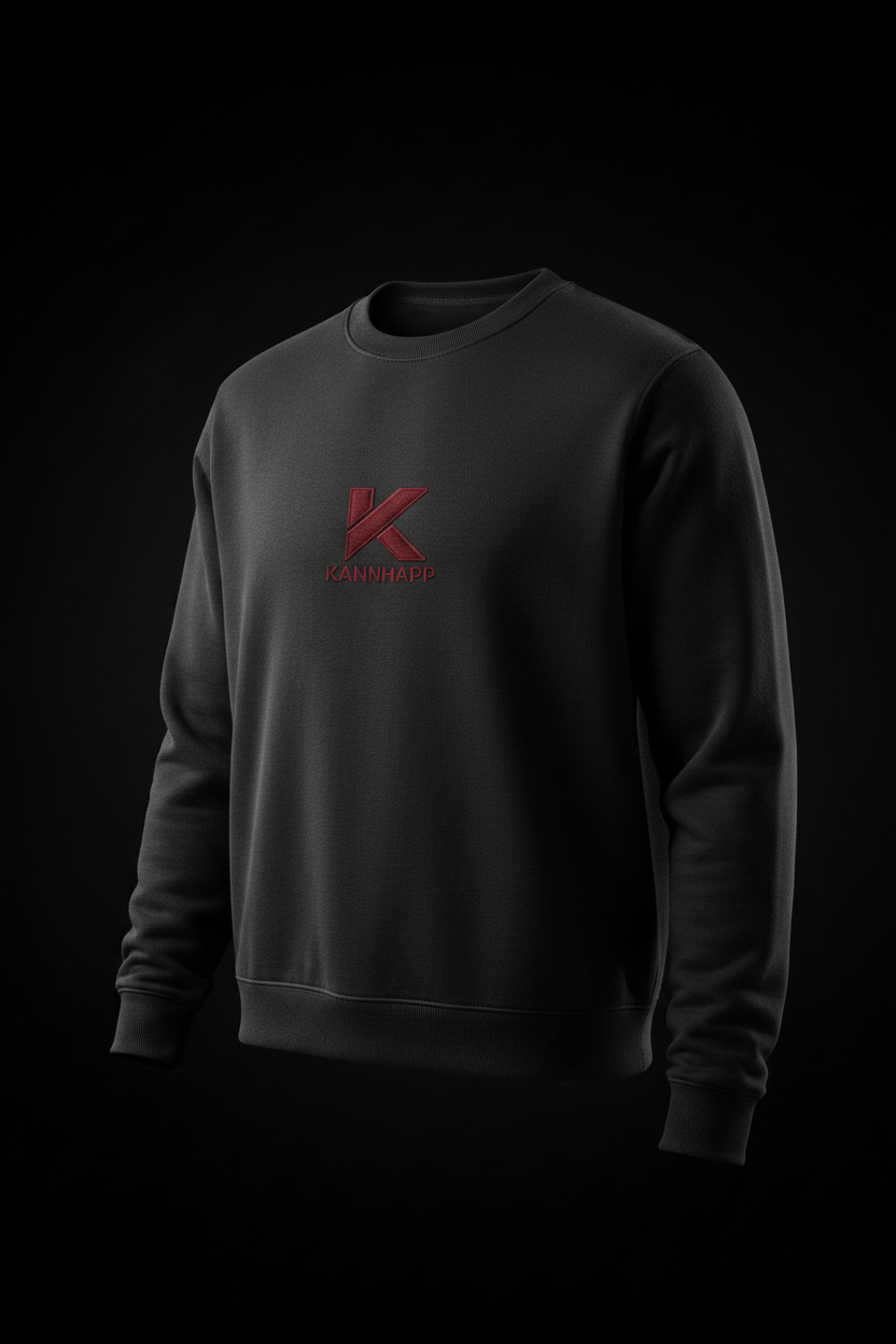 Crewneck KANNHAPP carbon grey mannequin invisible