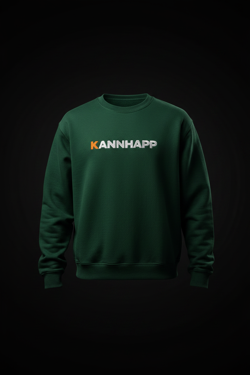 Crewneck KANNHAPP forest green mannequin invisible