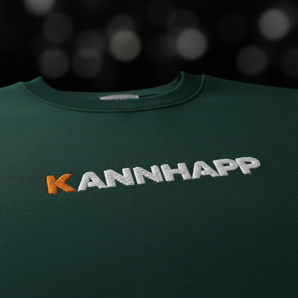 Crewneck KANNHAPP forest green plan rapproché
