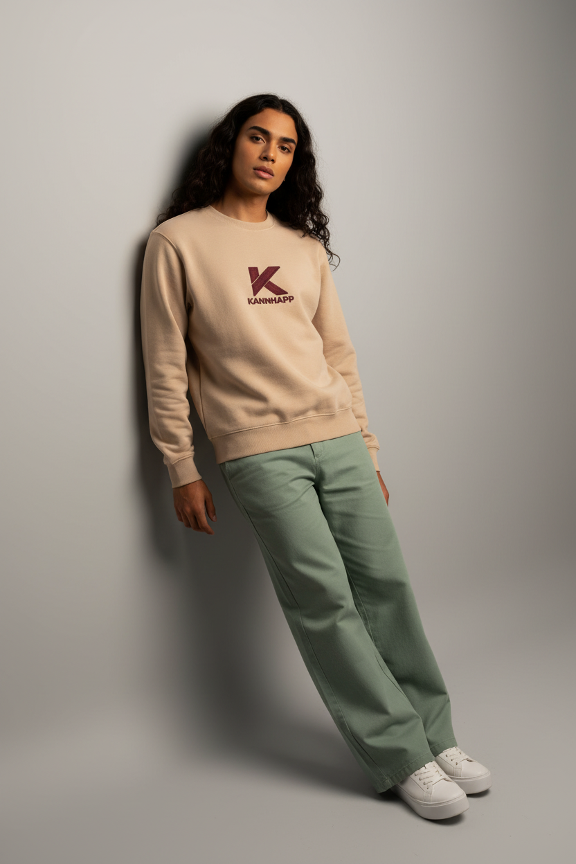 Crewneck KANNHAPP latte personne brésilienne studio