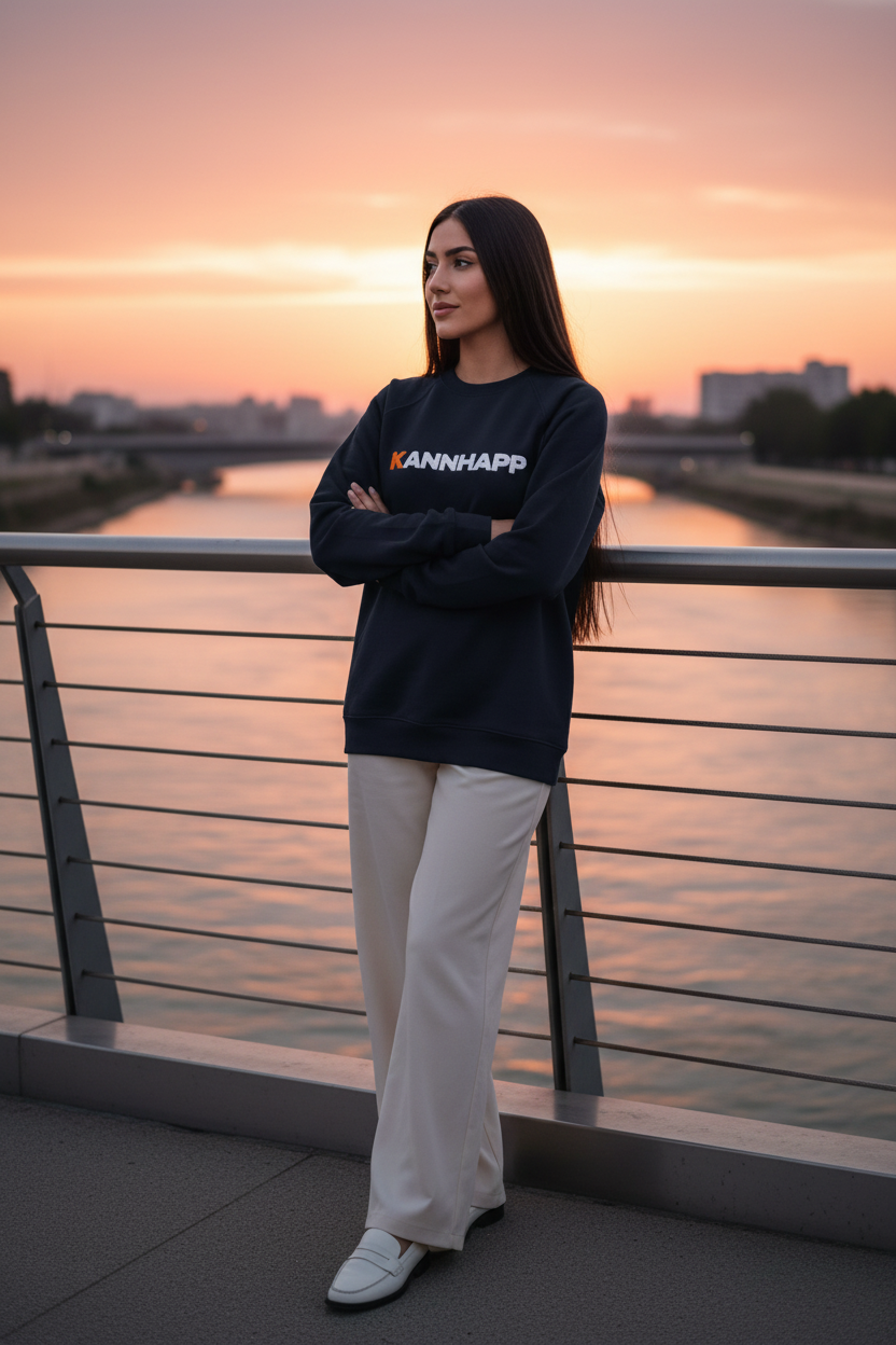 Crewneck KANNHAPP navy femme algérienne pont sunset