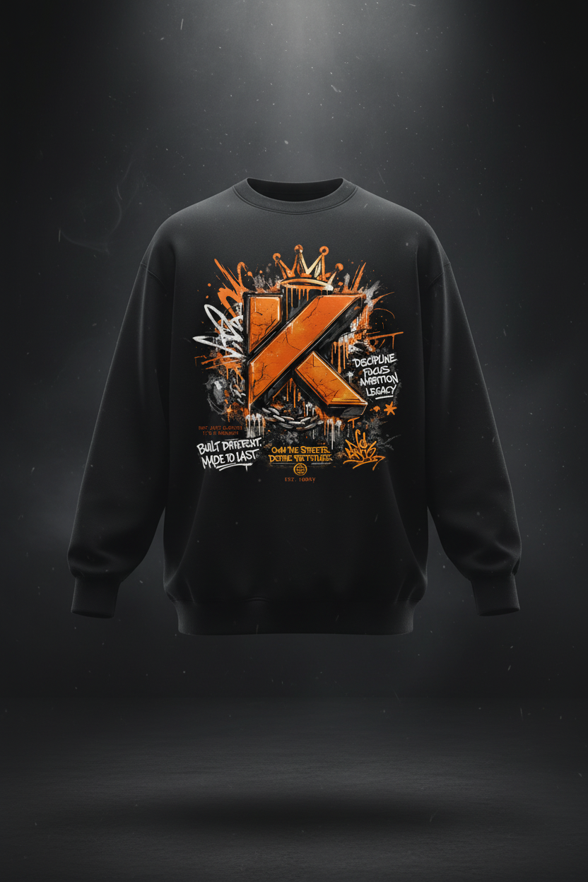 Crewneck noir mannequin invisible