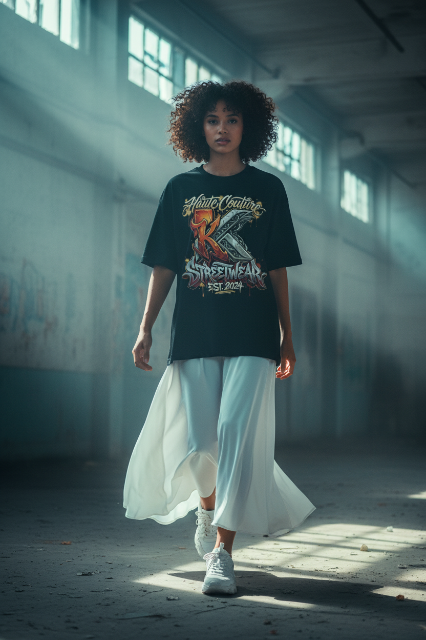 Entrepôt industriel - Femme métisse