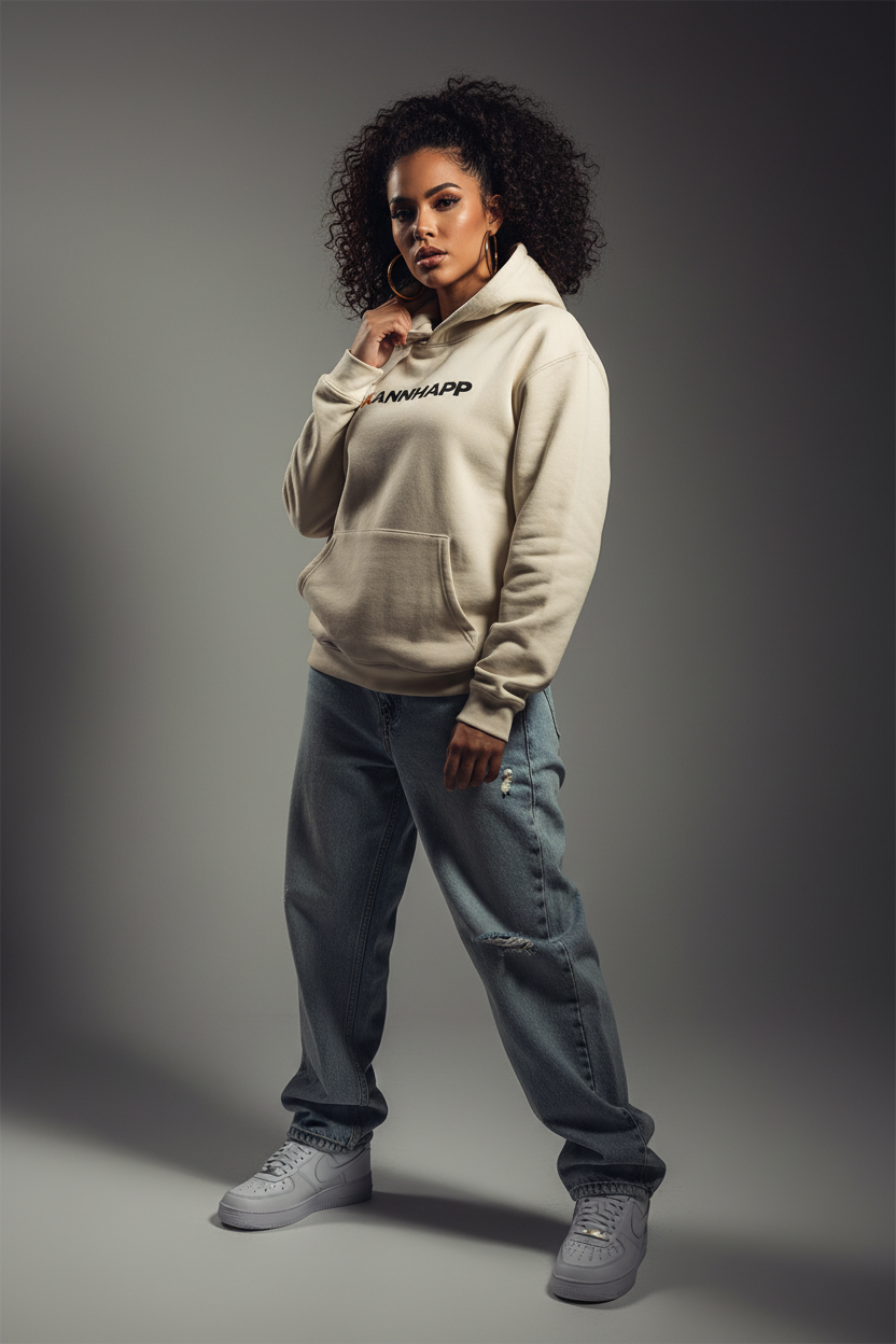 Femme latina studio hoodie latte