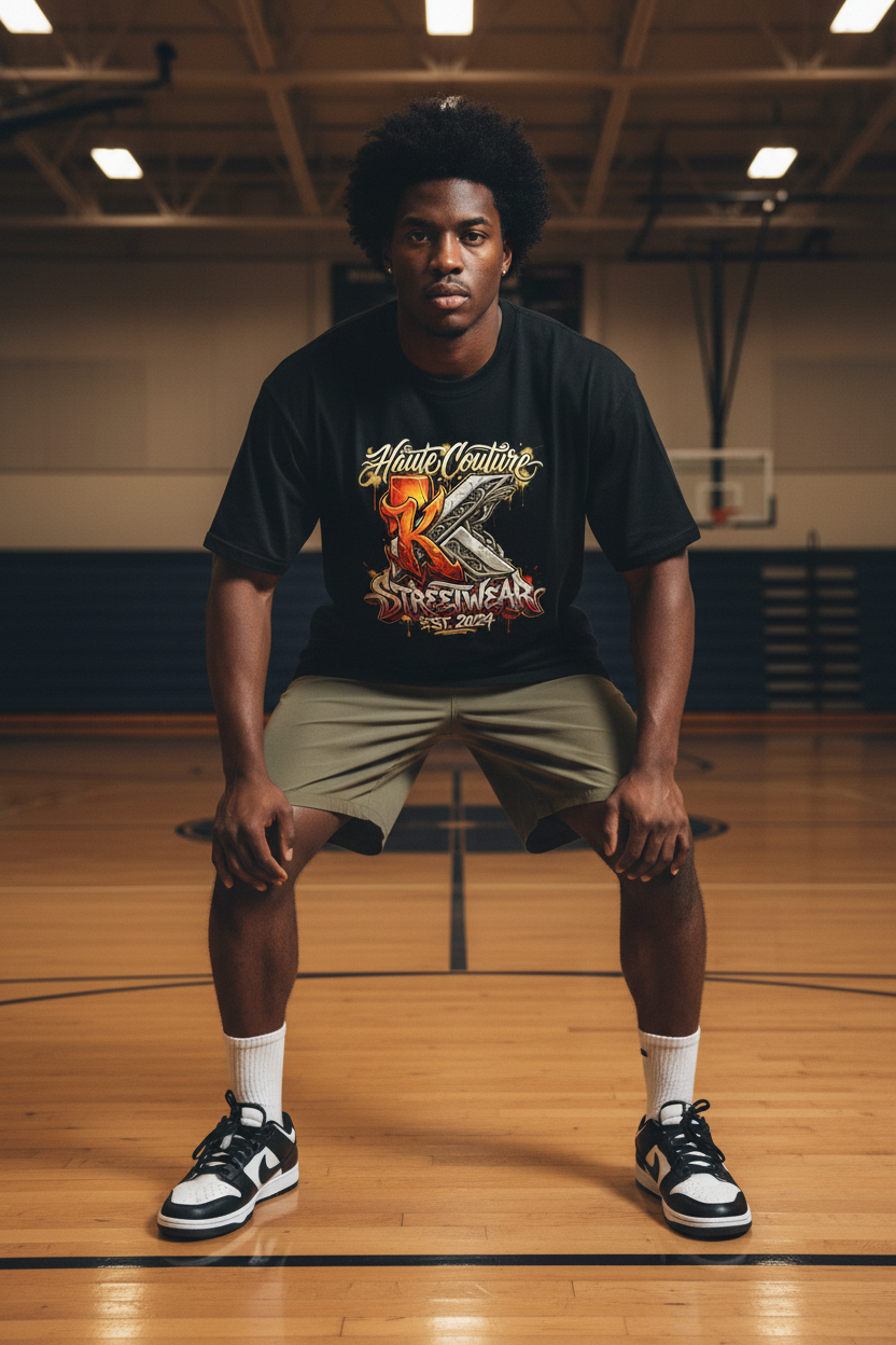 Homme afro sportif - Gymnase