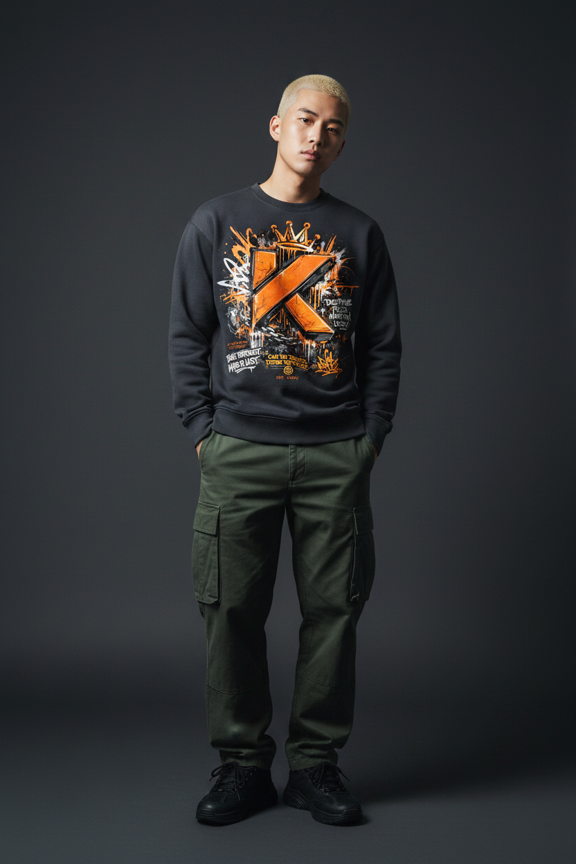 Homme Coréen blond - Carbon Grey studio