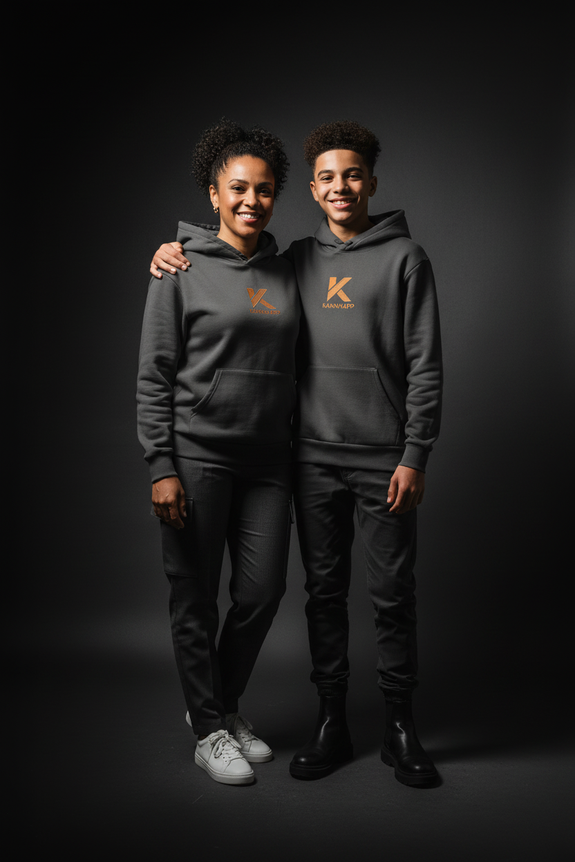 Hoodie Charcoal KANNHAPP - Mère et fils studio