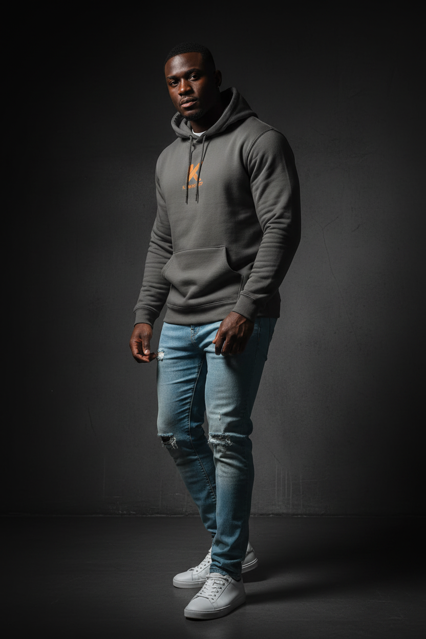 Hoodie Charcoal KANNHAPP - Studio cinématographique