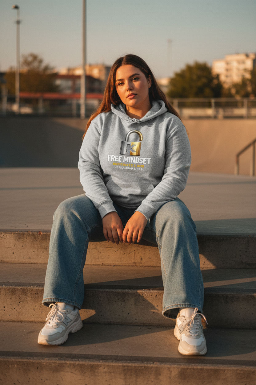 Hoodie Free Mindset - Skate park