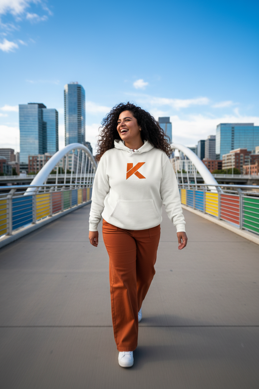 Hoodie KANNHAPP bone femme pont rivière