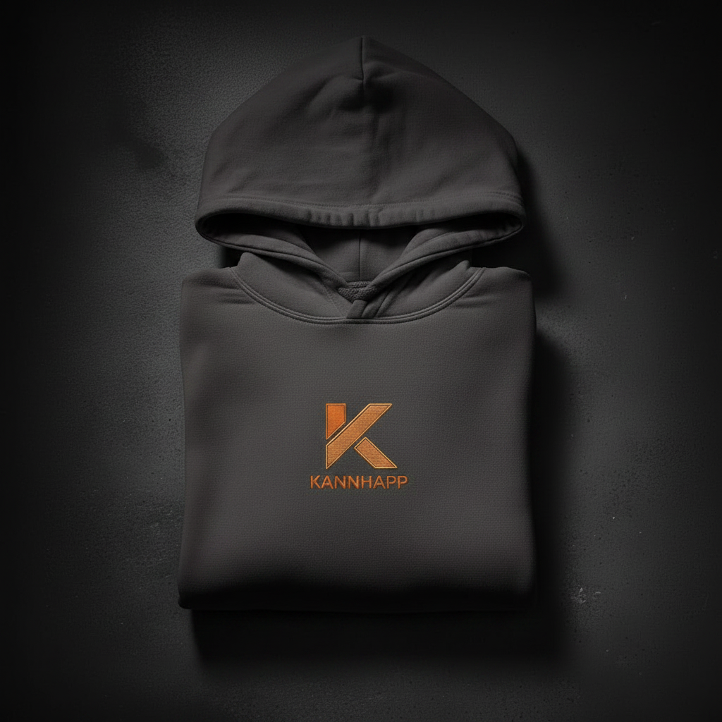 Hoodie KANNHAPP Gris Charcoal plié