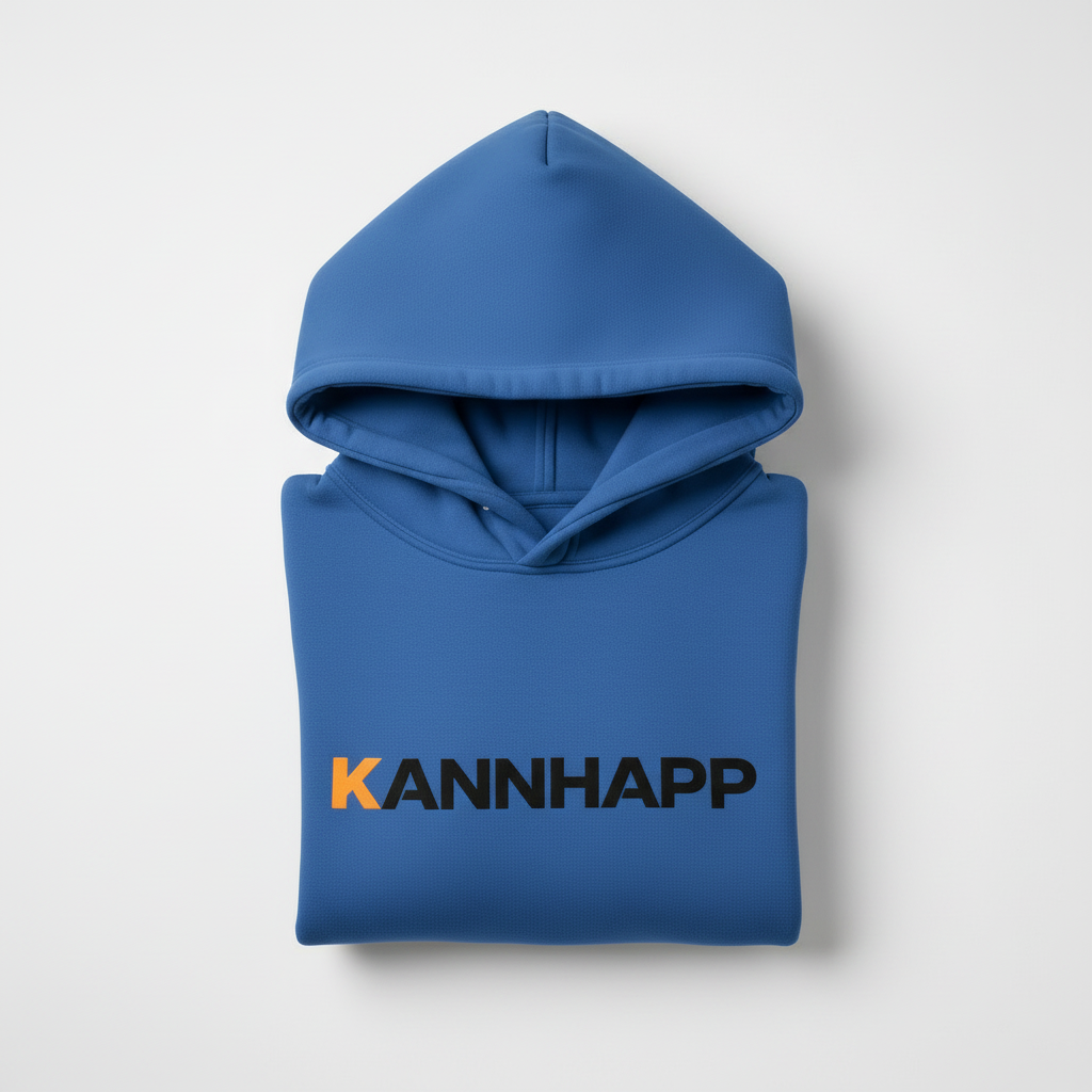 Hoodie KANNHAPP Indigo Blue avec capuche visible