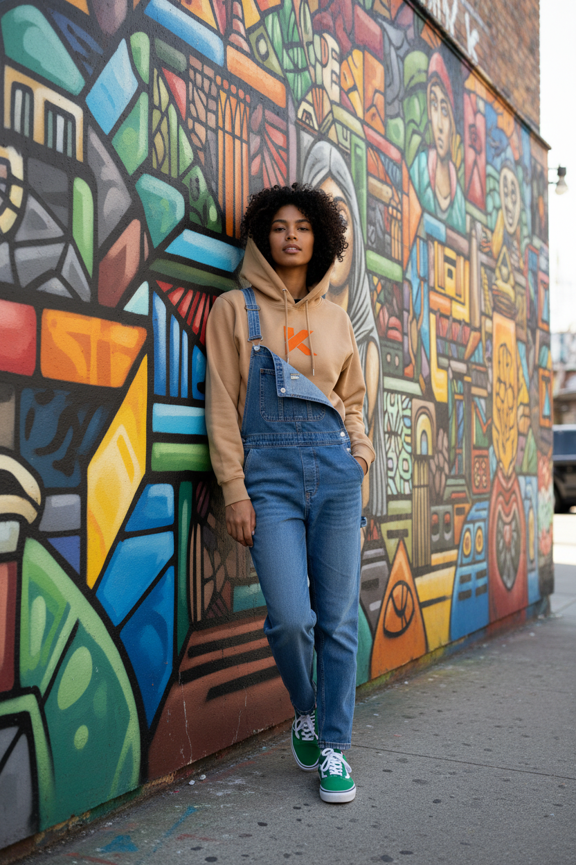 Hoodie KANNHAPP jeune adulte afro-caucasienne urbain