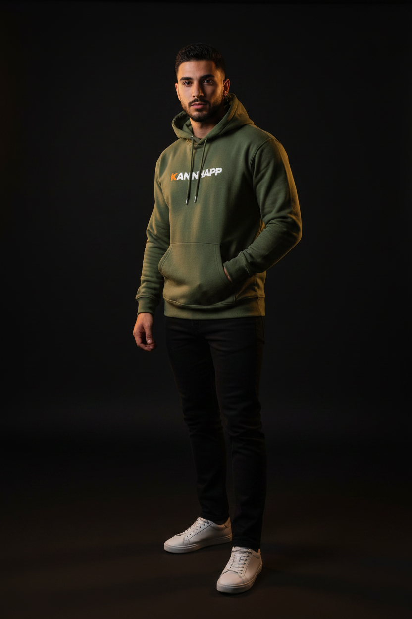 Hoodie KANNHAPP military green homme arabe studio