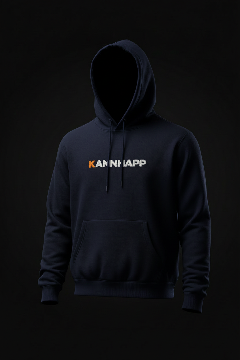 Hoodie KANNHAPP navy blazer mannequin invisible logo exact