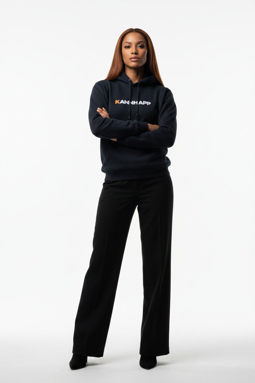Hoodie KANNHAPP navy femme métisse studio