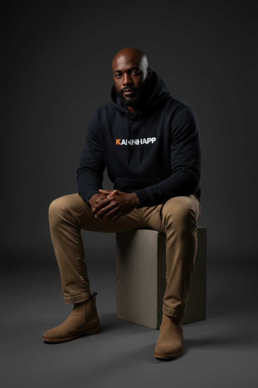 Hoodie KANNHAPP navy homme noir mature studio