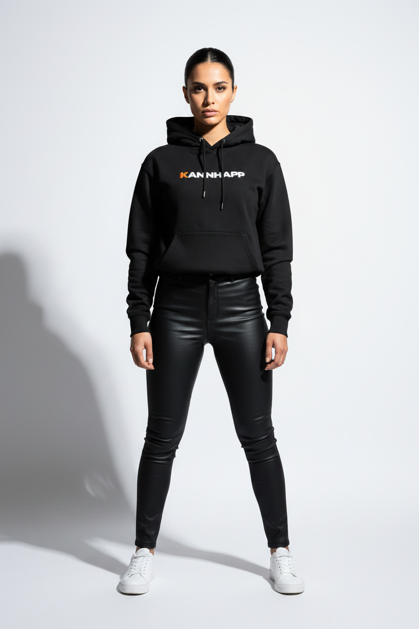 Hoodie KANNHAPP noir femme moyen-orientale studio