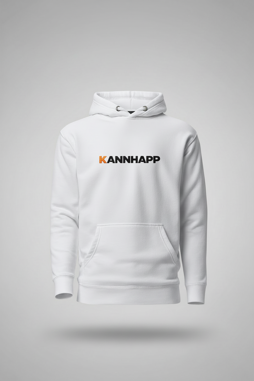 Hoodie white cintre invisible