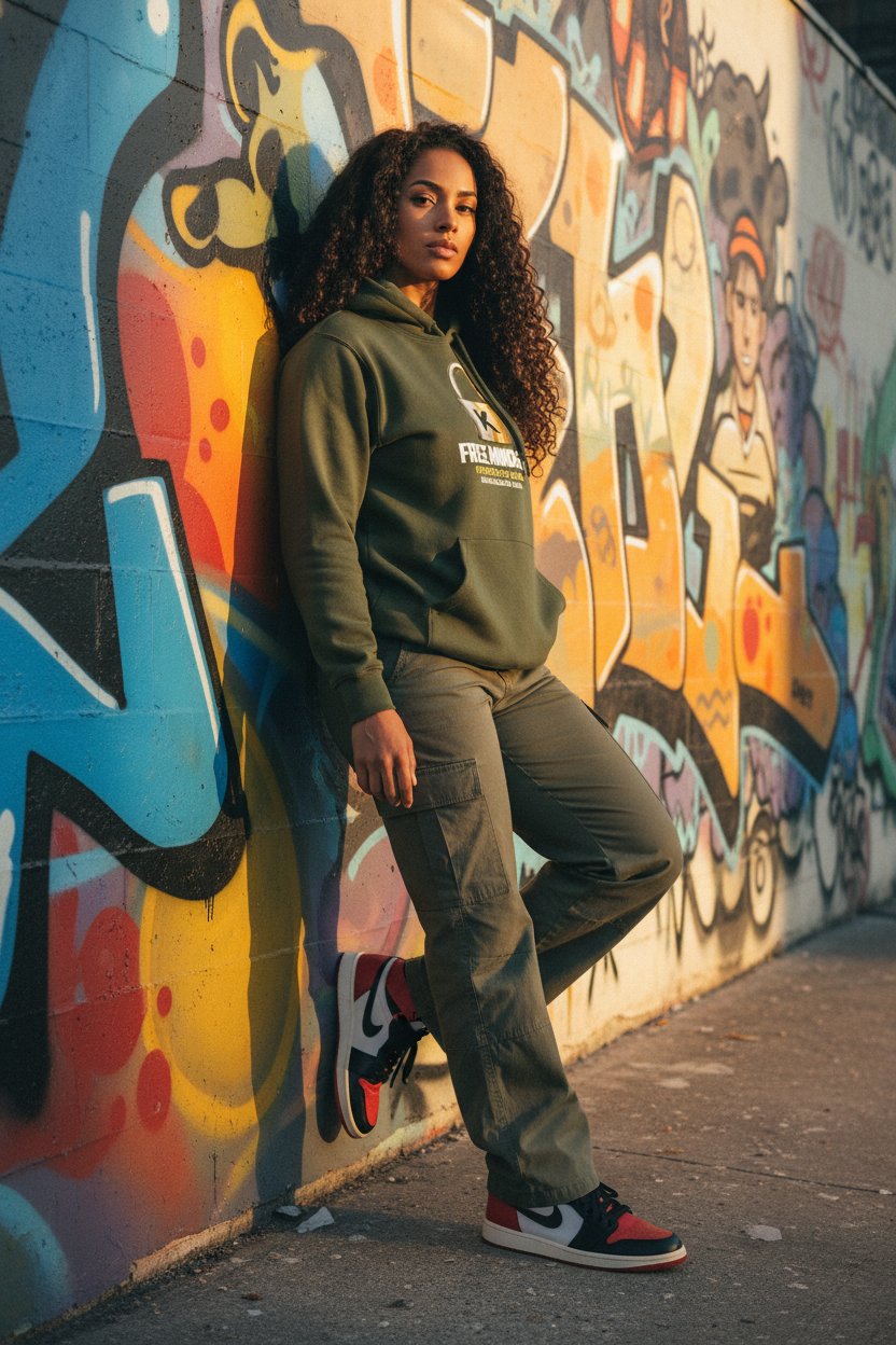 Military Green - Brune mural