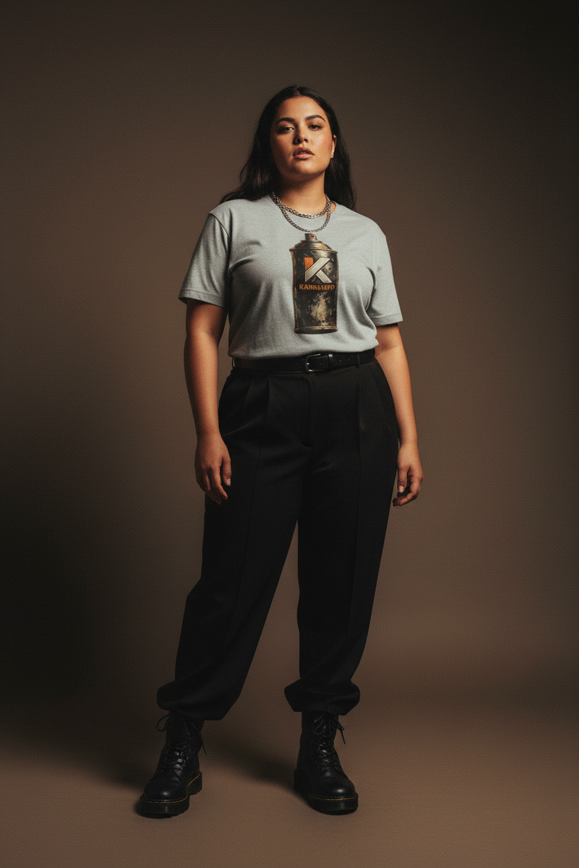 Modèle 2 - Femme curvy streetwear