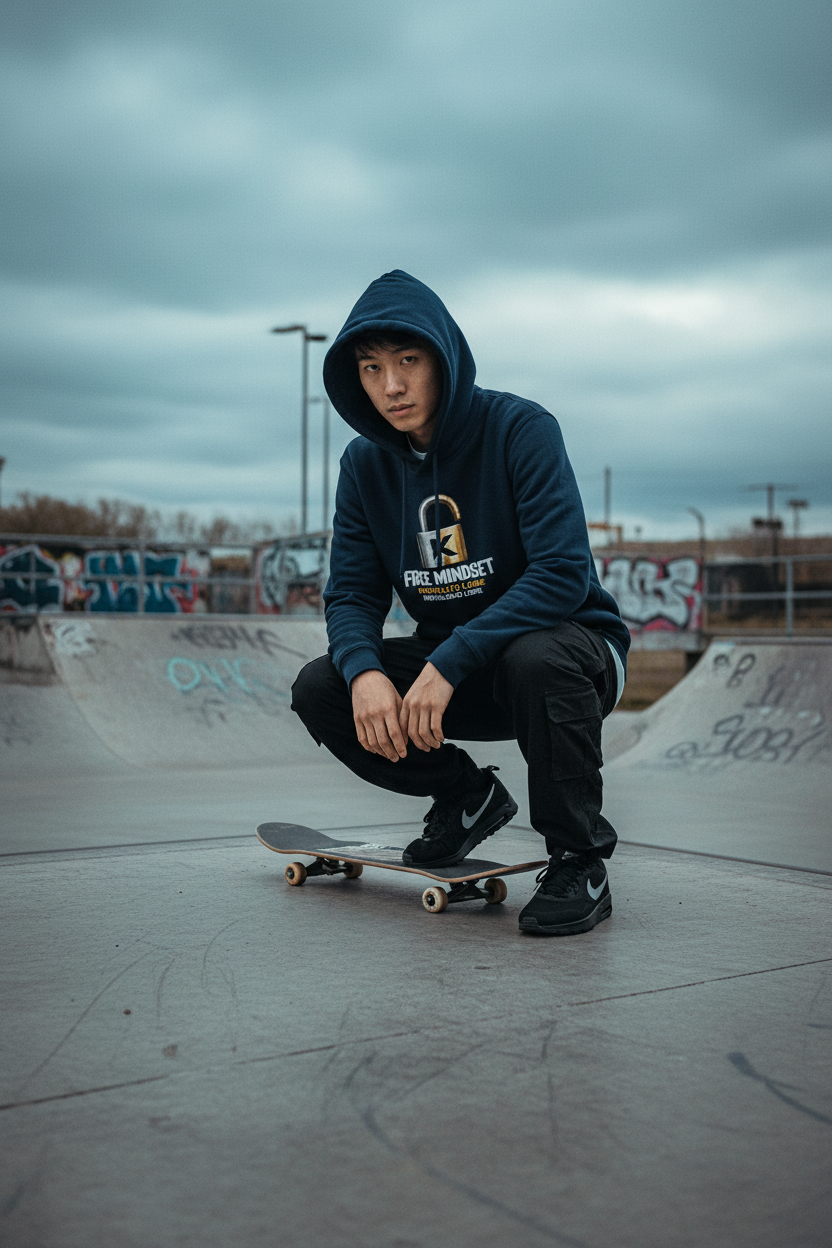 Navy outdoor - Homme Asian skate