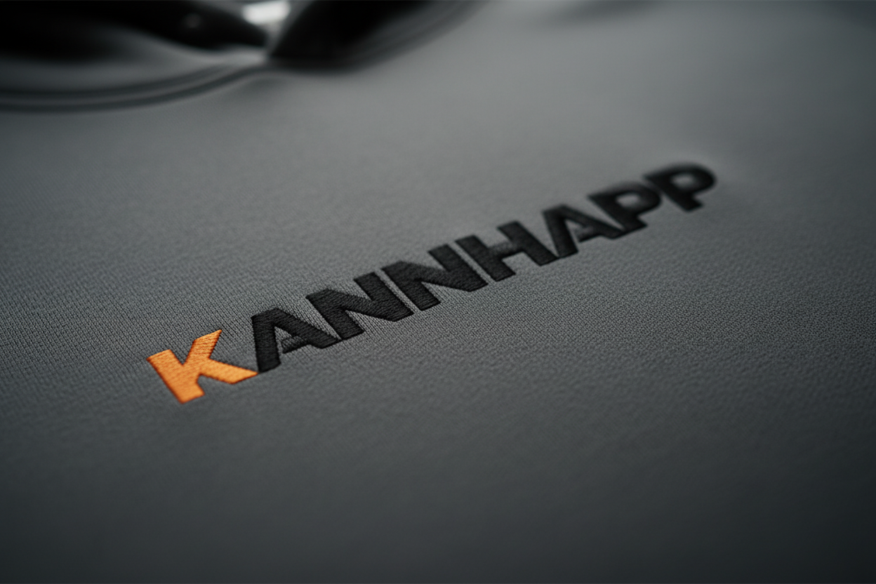Plan rapproché logo carbon grey