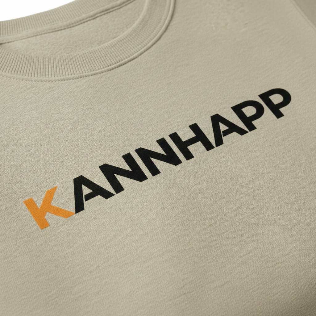 Plan Rapproché - Logo KANNHAPP Floqué Sand Identique Référence