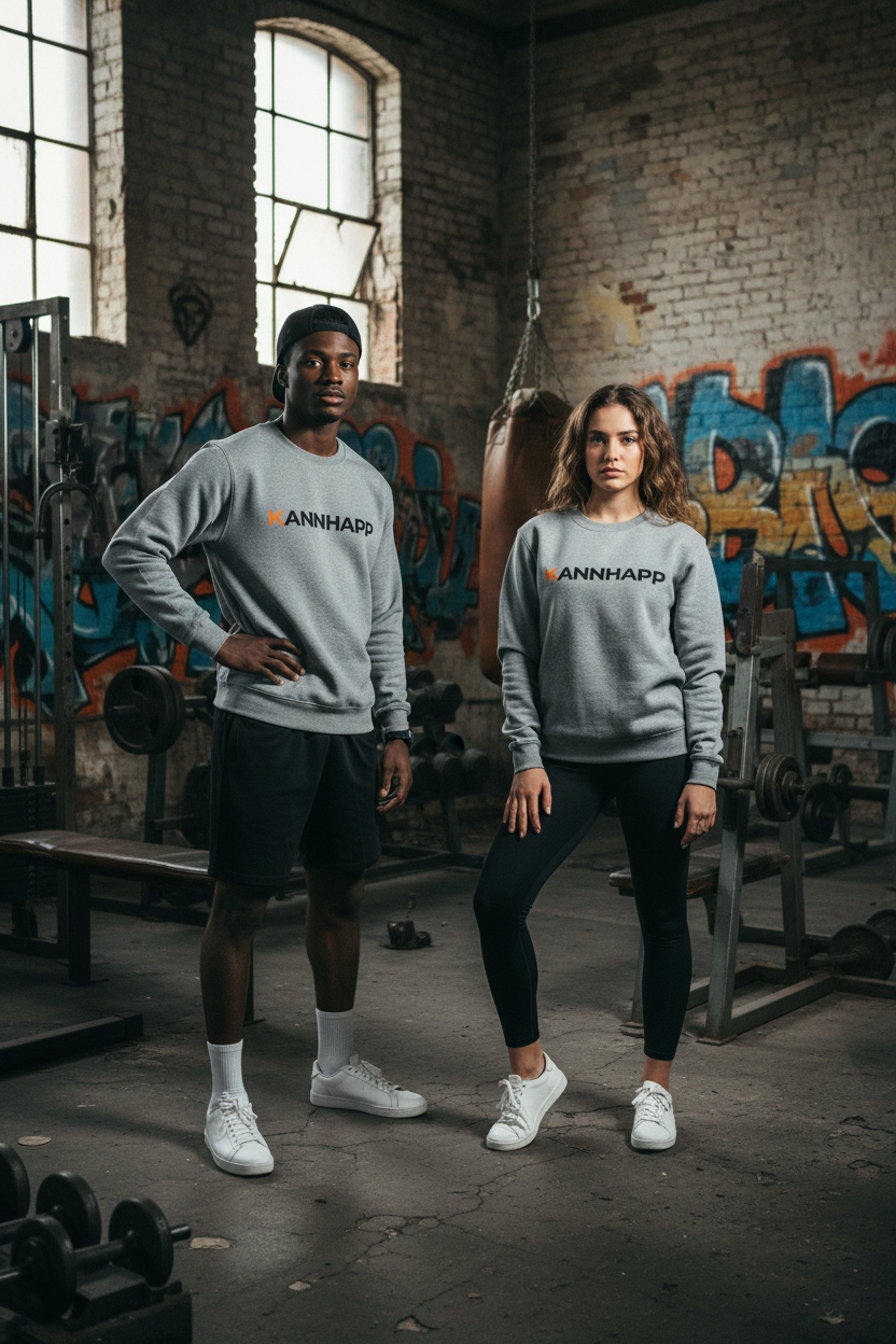 Salle de Sport Ancienne - Deux Modèles Plein Pied Crewneck Sport Grey KANNHAPP