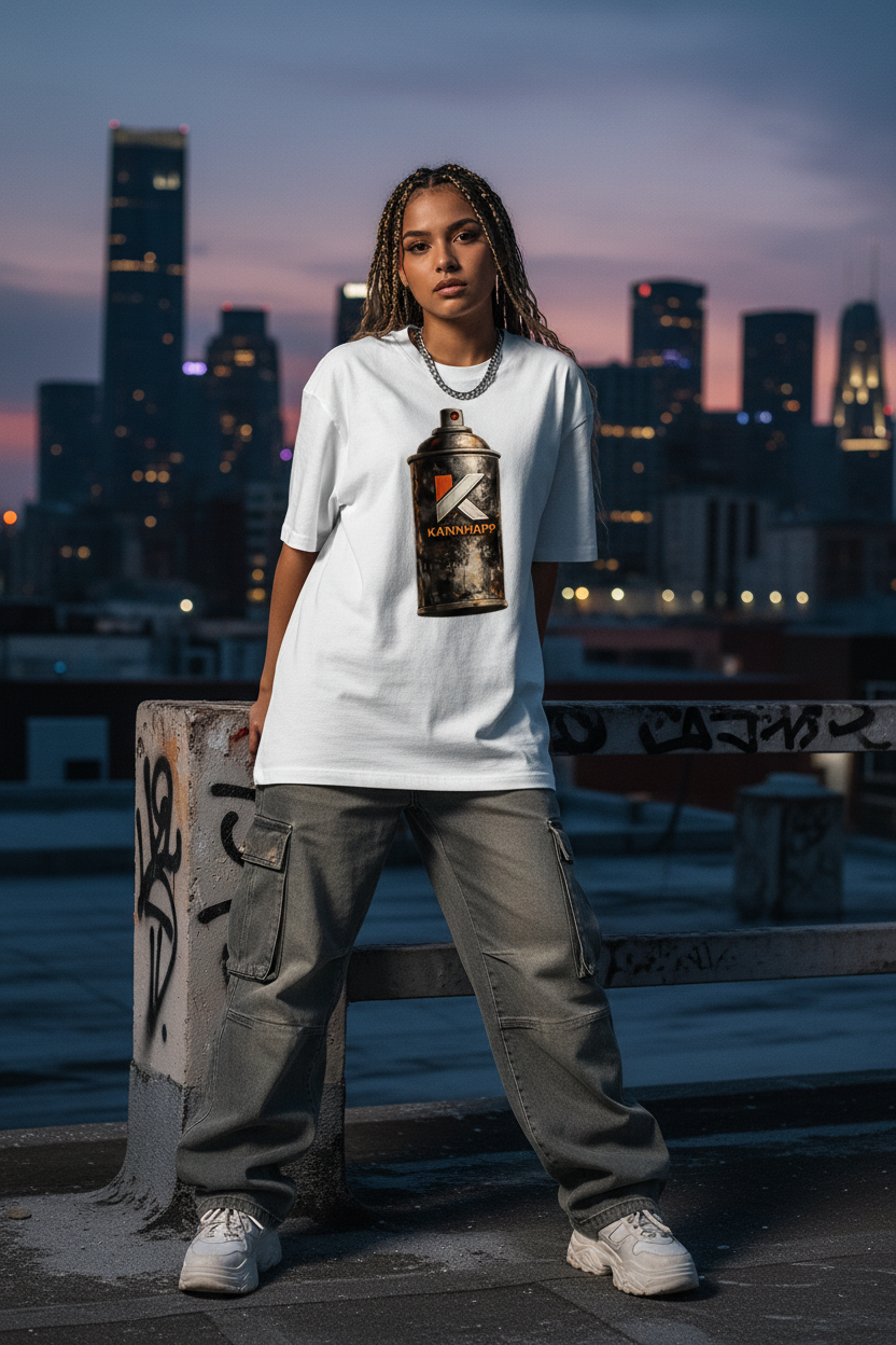 Streetwear urbain blanc 2