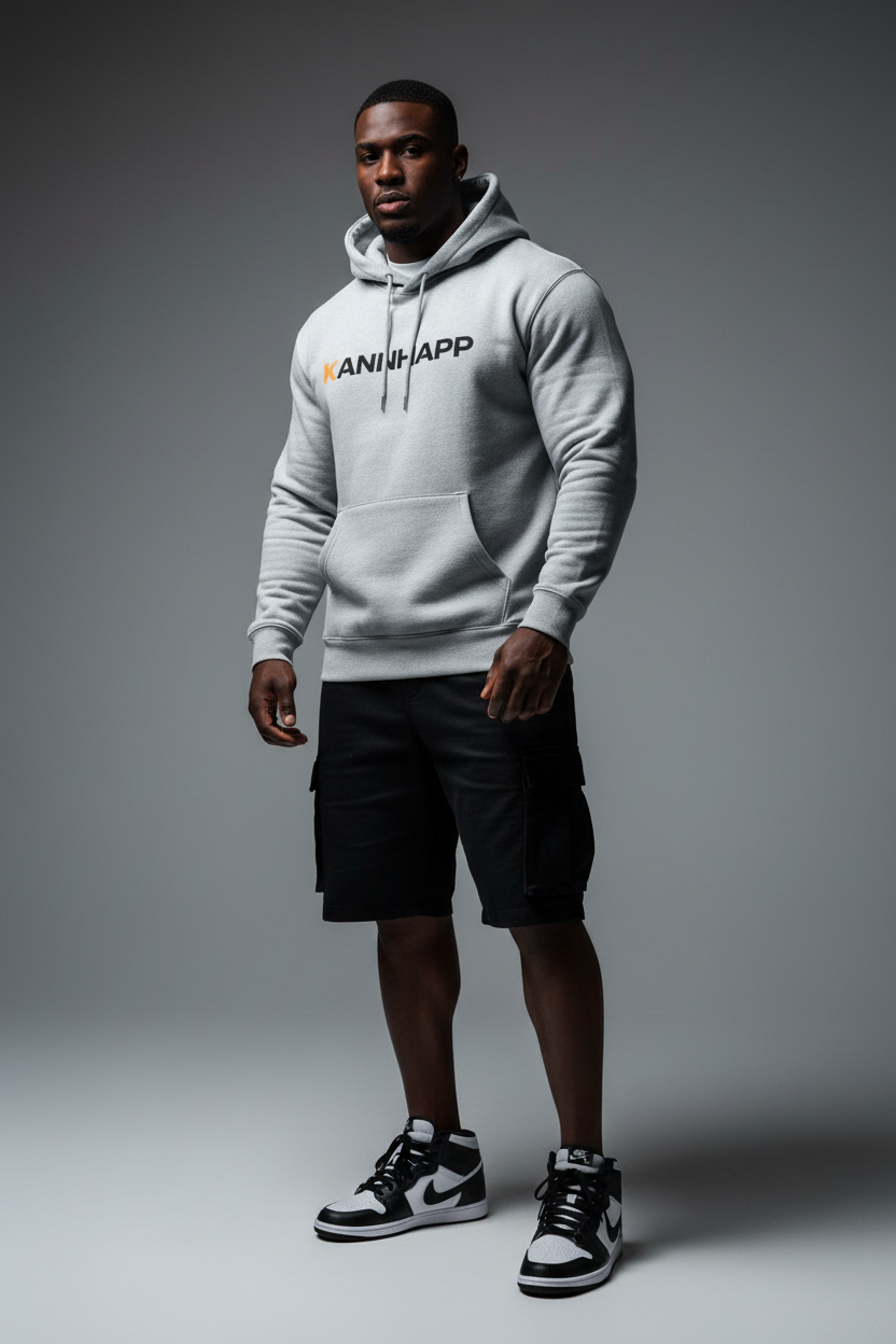 Studio - Hoodie Sport Grey KANNHAPP Look Athlétique