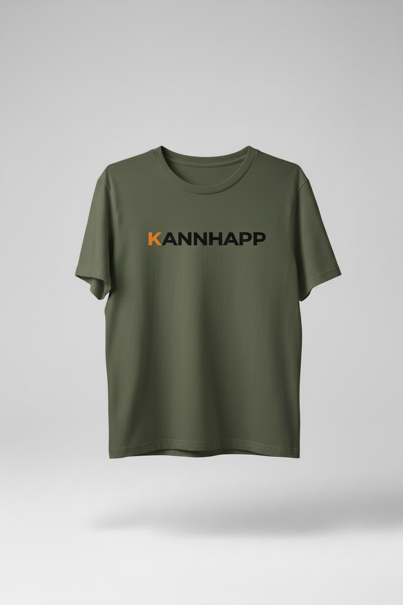 T-shirt 3001 KANNHAPP Military Green - Cintre (logo identique)