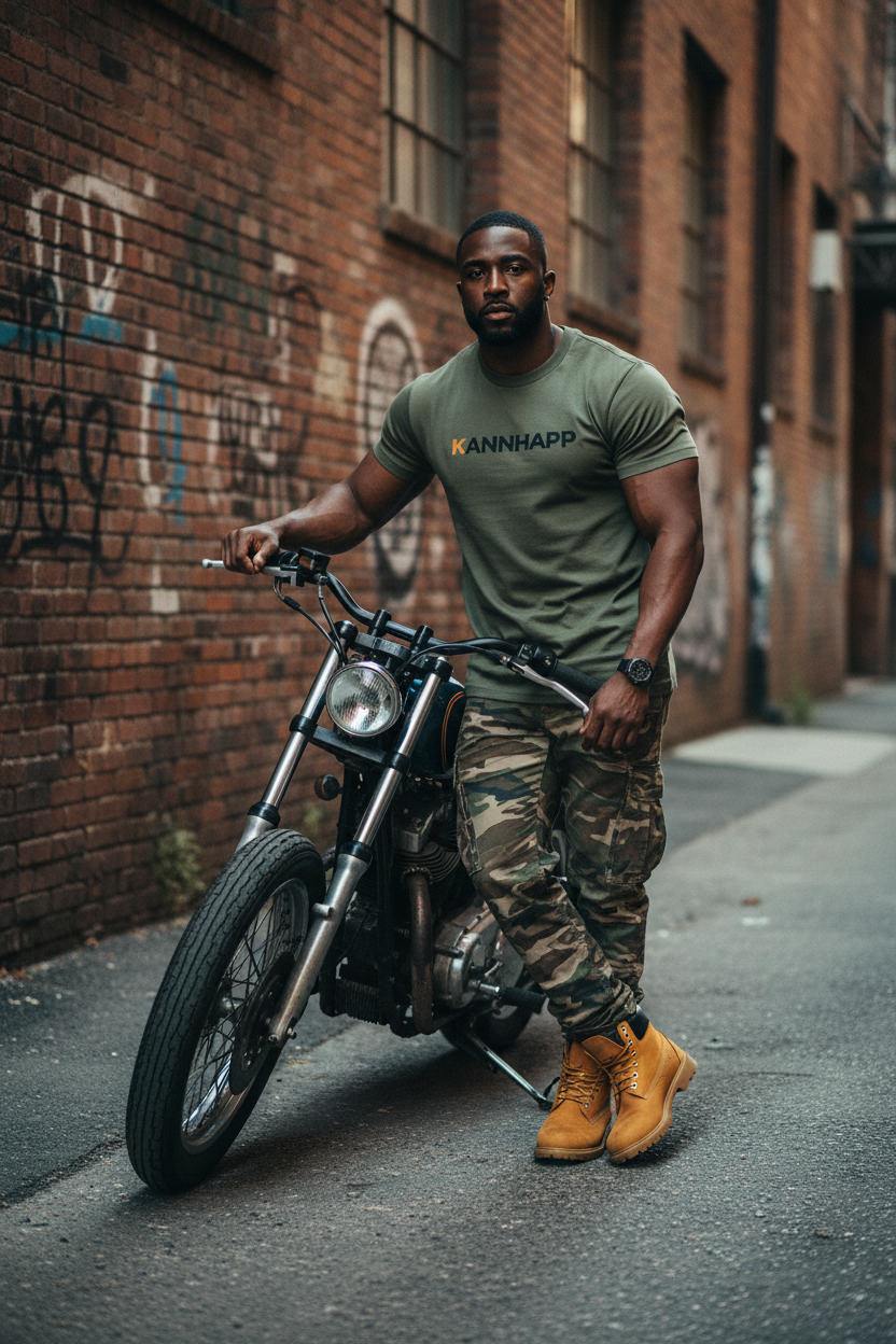 T-shirt 3001 KANNHAPP Military Green - Moto
