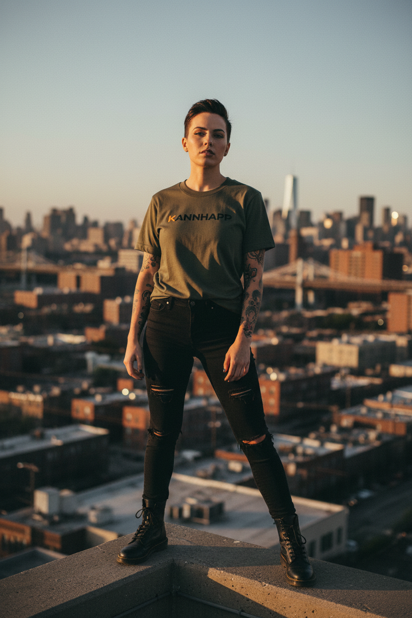 T-shirt 3001 KANNHAPP Military Green - Rooftop