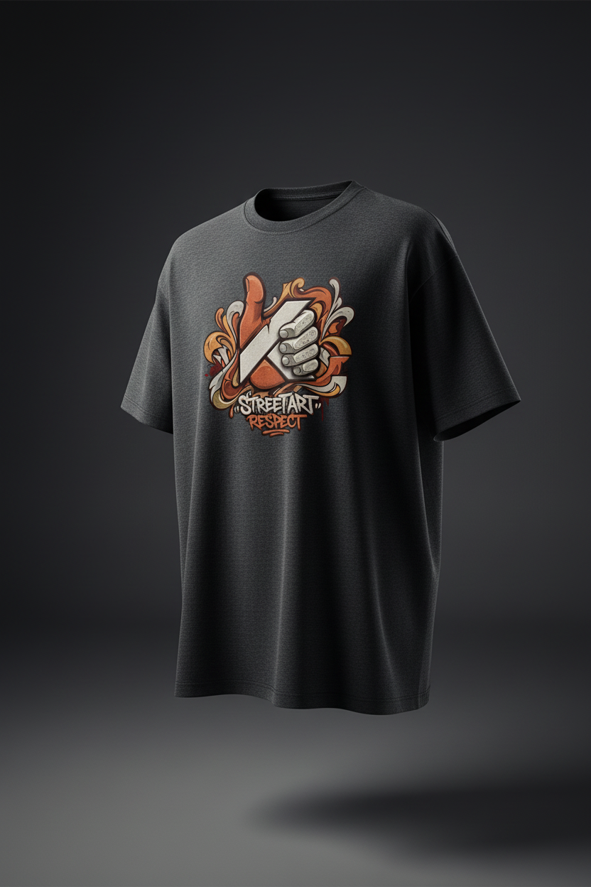 T-shirt Dark Grey Heather mannequin invisible